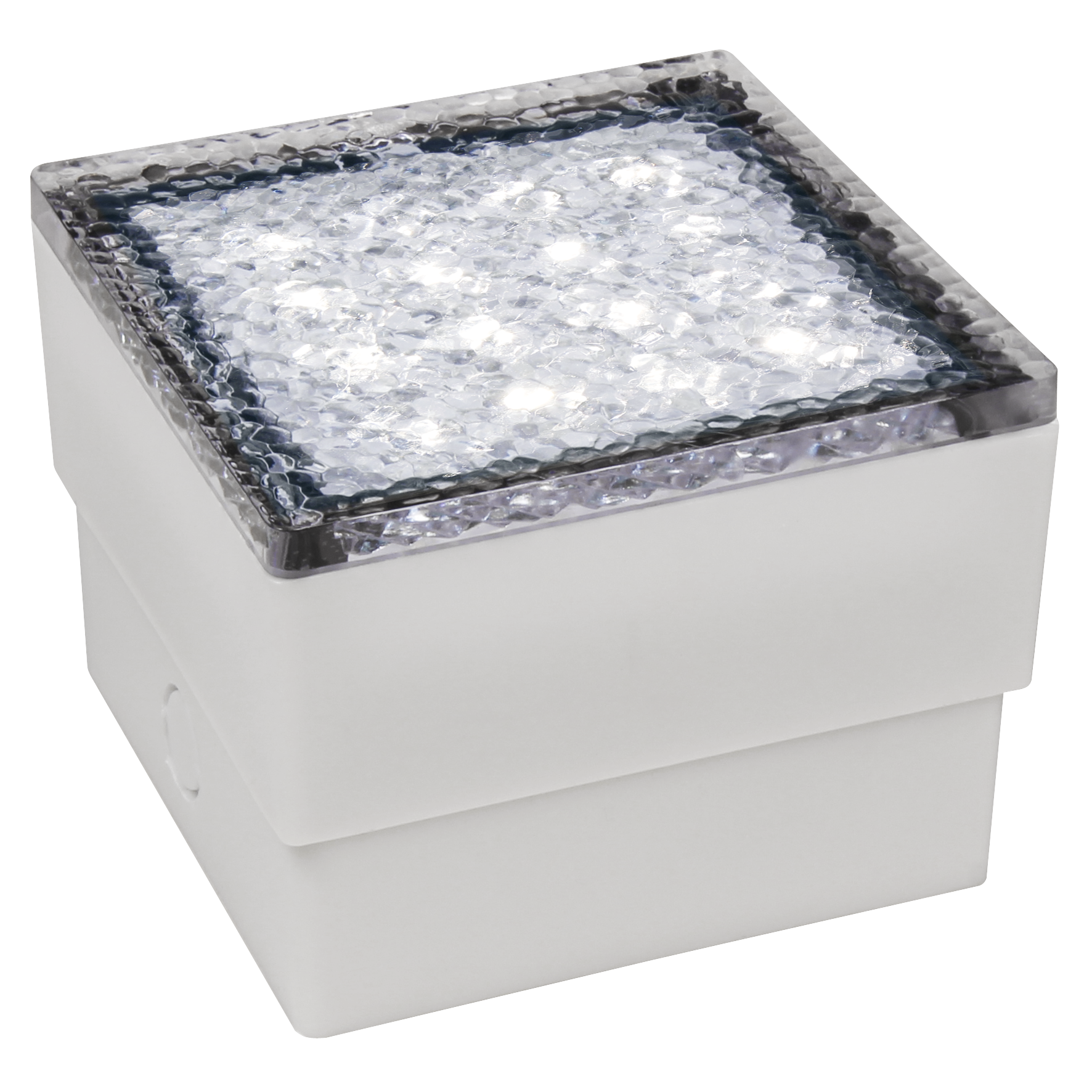 LED-Bodenleuchte McShine ''Pflasterstein'' 10x10x7cm, 80lm, IP65, neutralweiß,230V, 1.5W