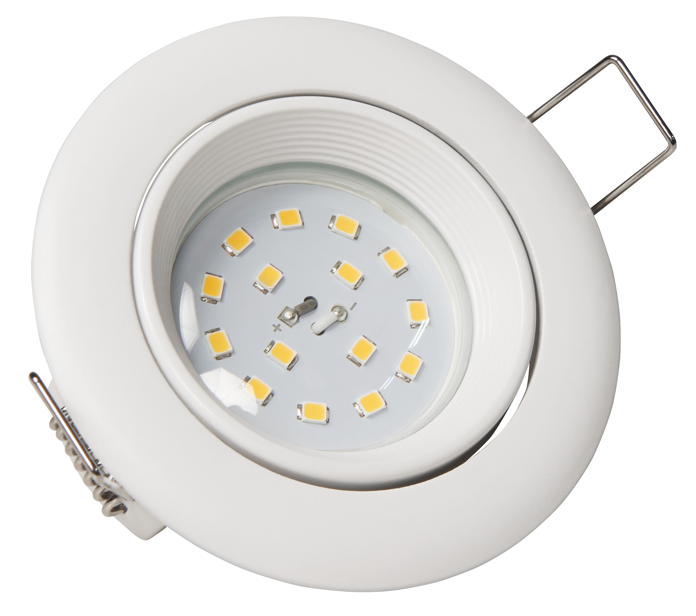 LED-Einbauleuchte McShine, Ø83mm, 5W, 400lm, warmweiß, schwenkbar, ultra flach