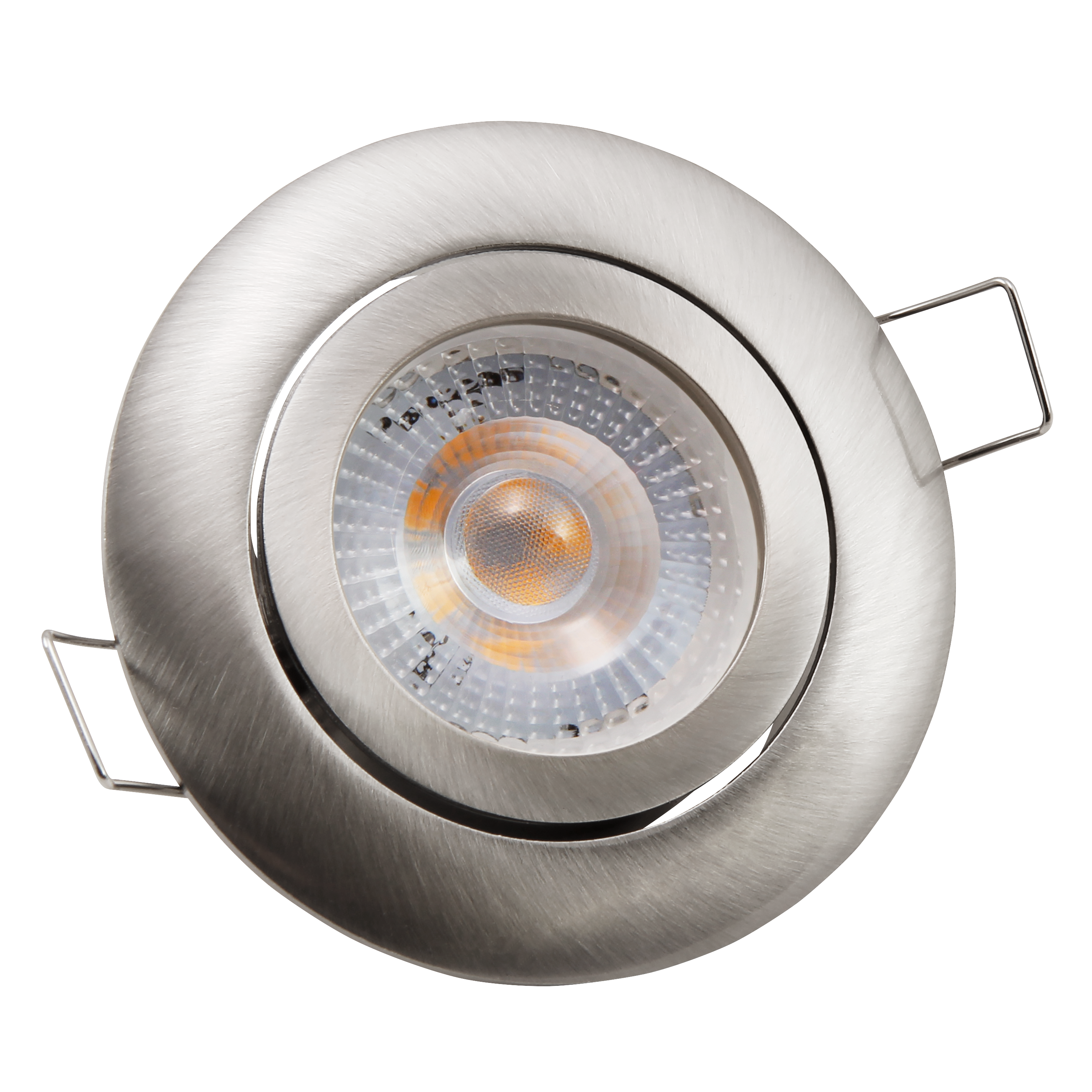 LED-Einbauleuchte McShine ''Eco-50'' 5W, 400lm, 4000K, Edelstahl gebürstet