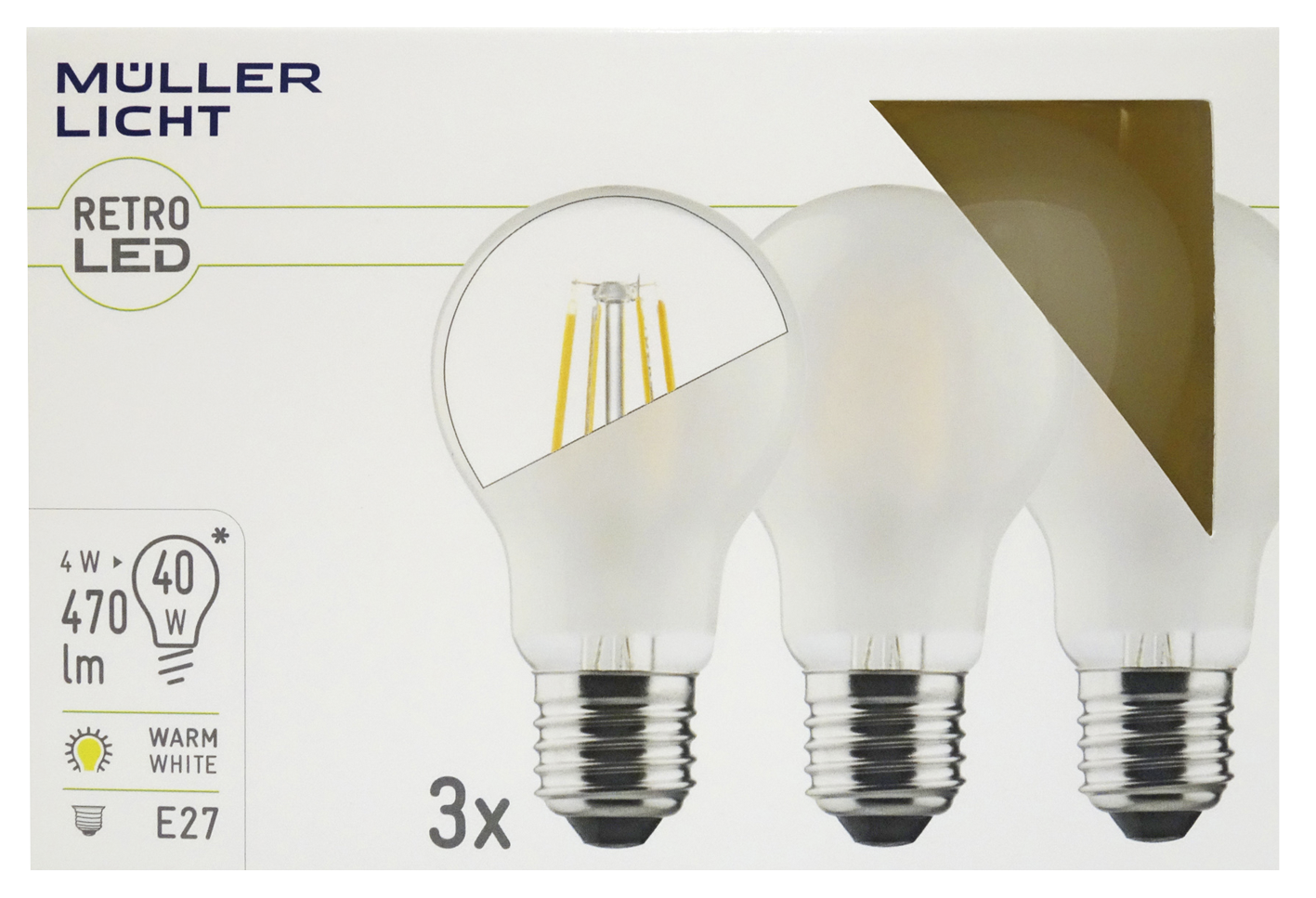 LED Filament  2700K warmweiß Set