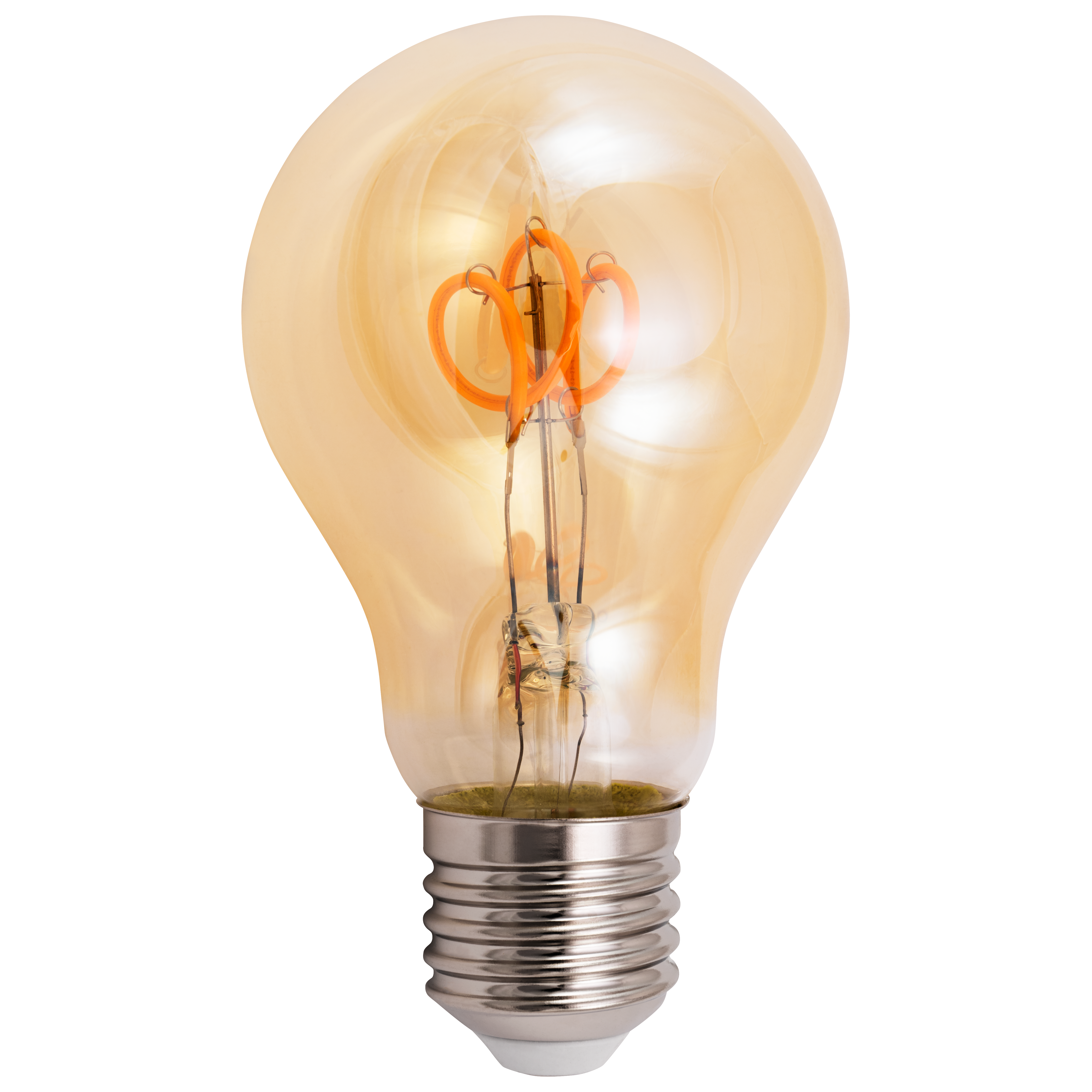 LED Filament Glühlampe McShine ''Retro'' E27, 2W, 160lm, warmweiß, goldenes Glas