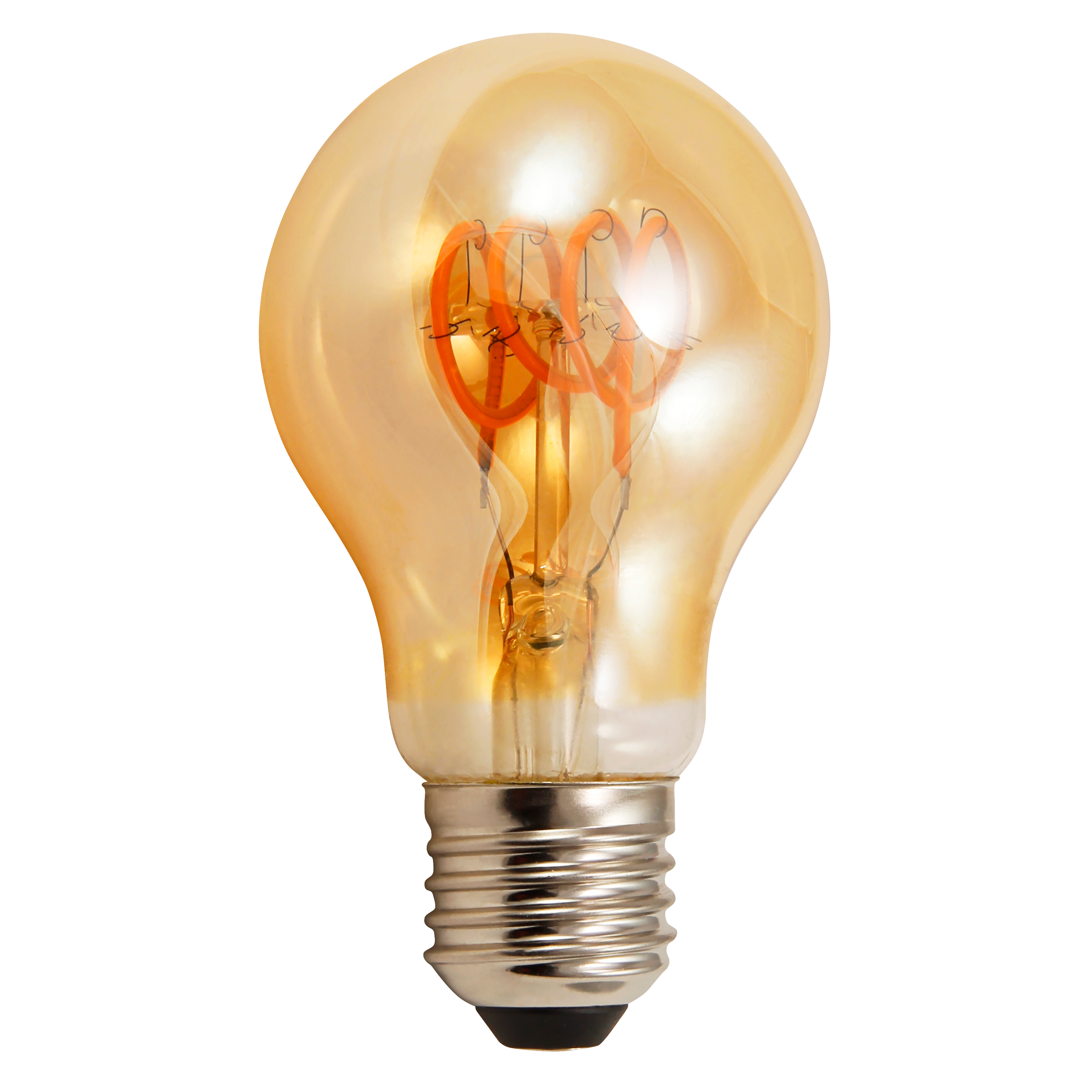LED Filament Glühlampe McShine ''Retro'' E27, 4W, 280lm, warmweiß, goldenes Glas