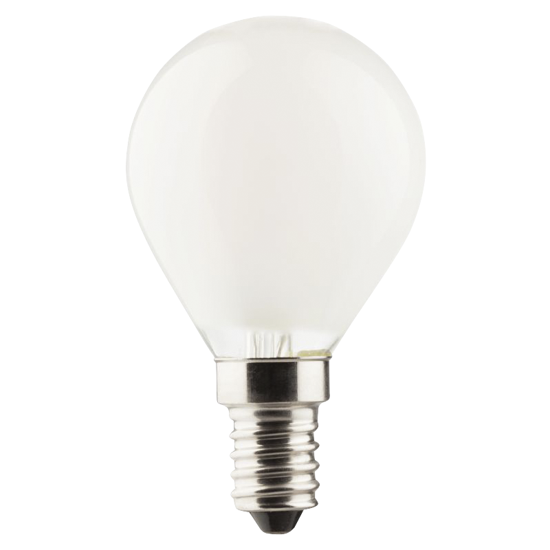 LED Filament Tropfenlampe, E14, 4W, 470lm, 2700K, warmweiß, matt, 3er Set