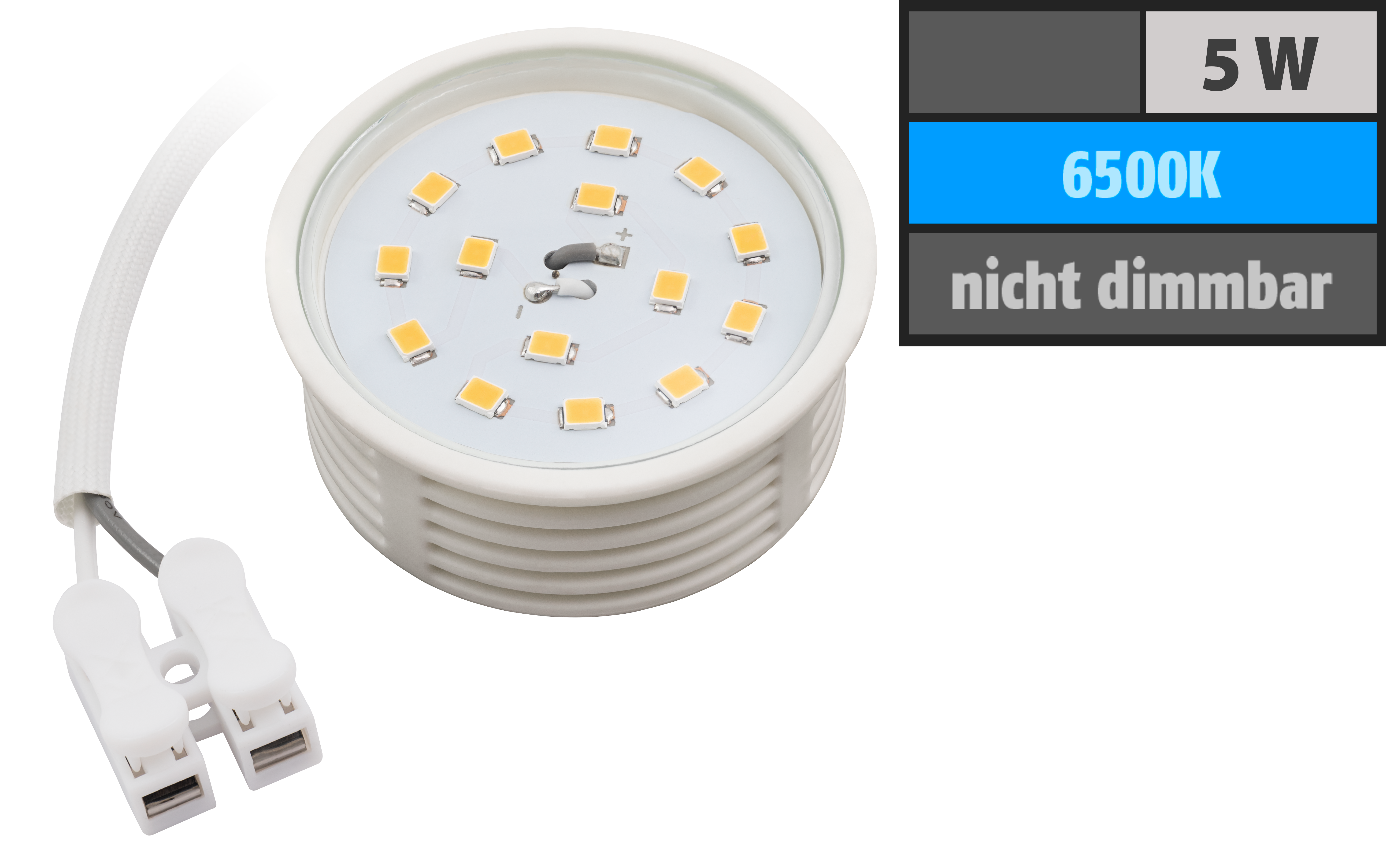 LED-Modul McShine, 5W, 400 Lumen, 230V, 50x23mm, tageslichtweiß, 6500K