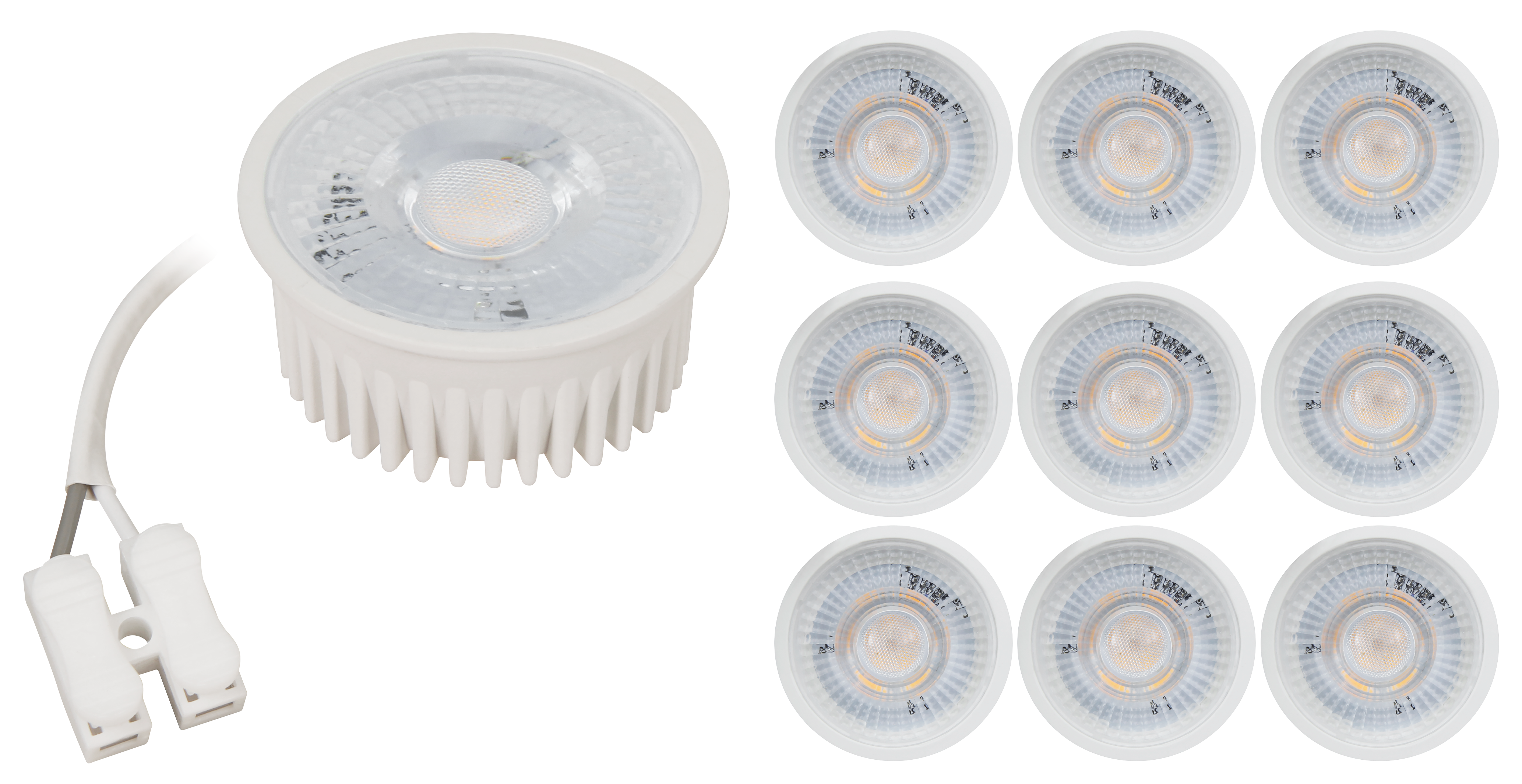 LED-Modul McShine ''MCOB'' 5W, 400Lm, 230V, 50x25mm, warmweiß, 3000K, 10er-Pack