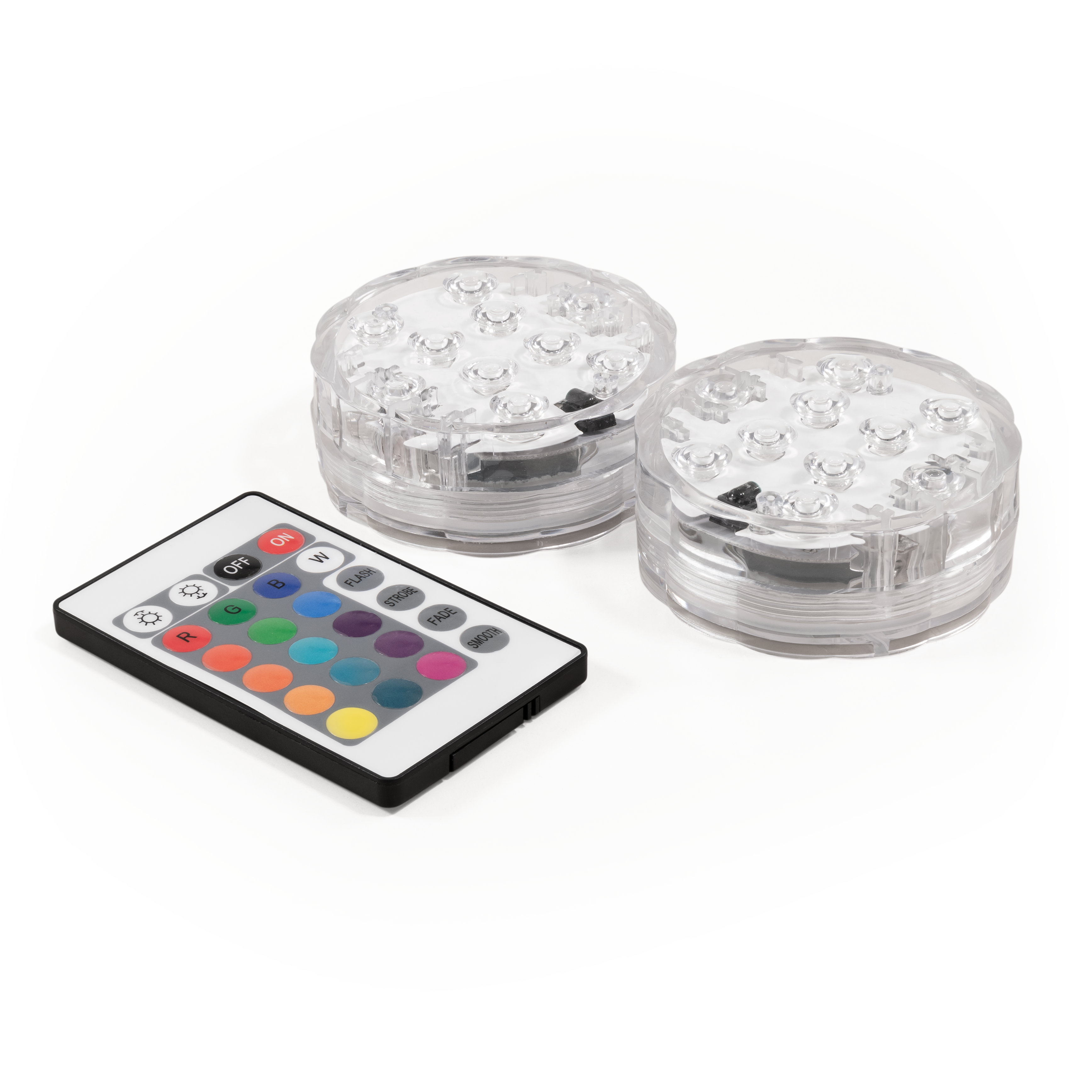 LED RGB Unterwasserleuchte McShine  IP68 wasserdicht Fernbedienung Set