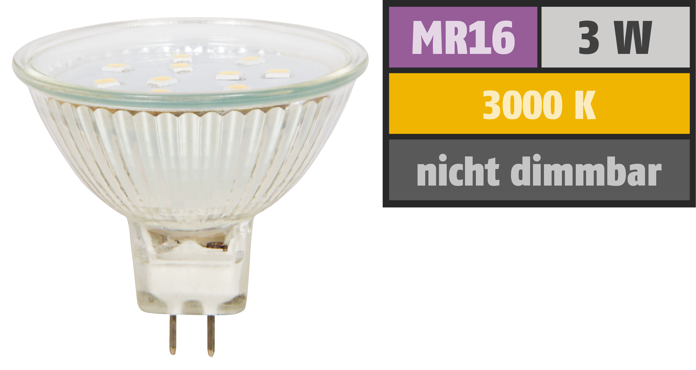 LED Strahler McShine ''ET10''  3W 300 lm