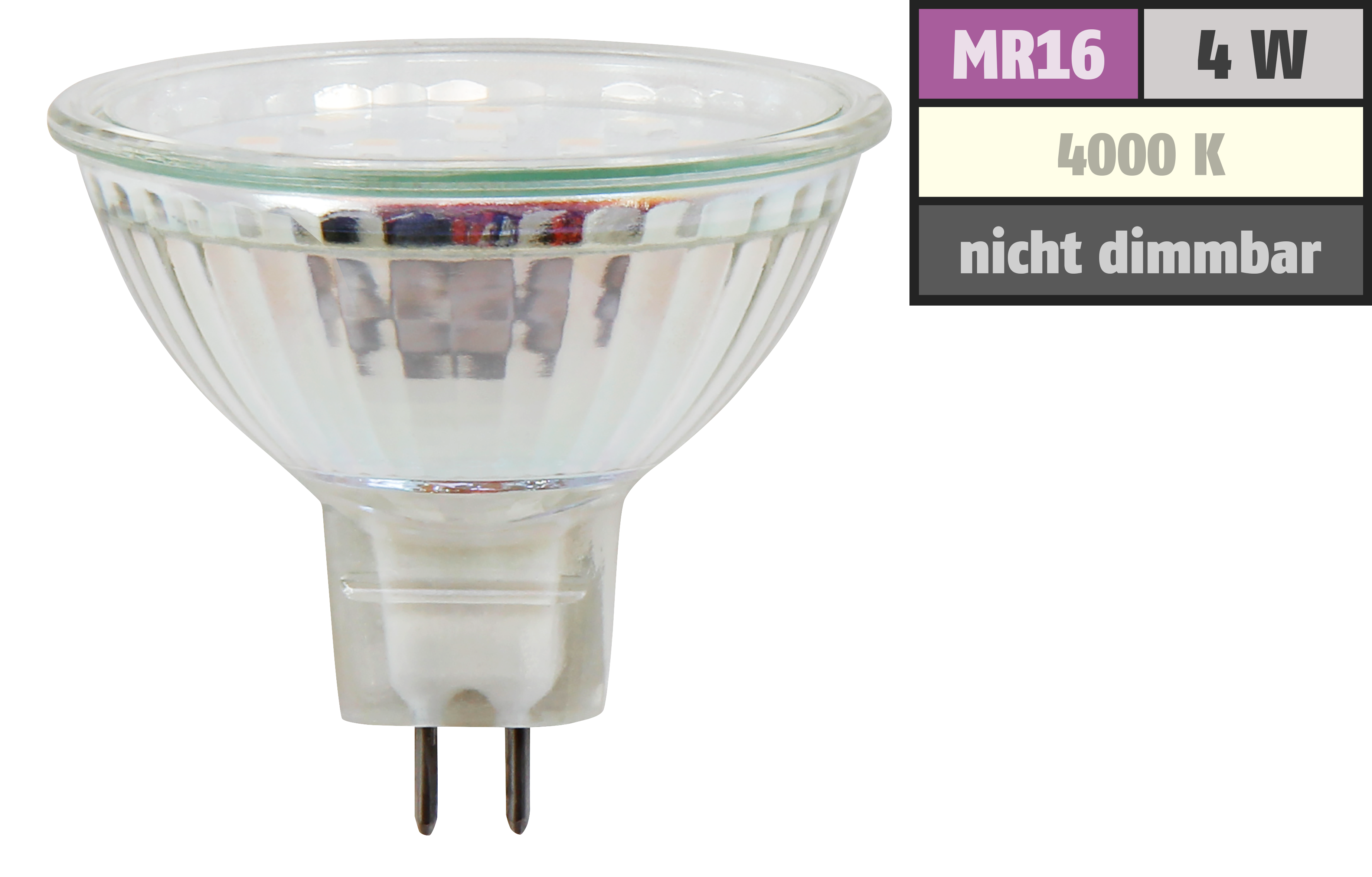 LED-Strahler McShine ''ET40'', MR16, 4W, 320lm, neutralweiß