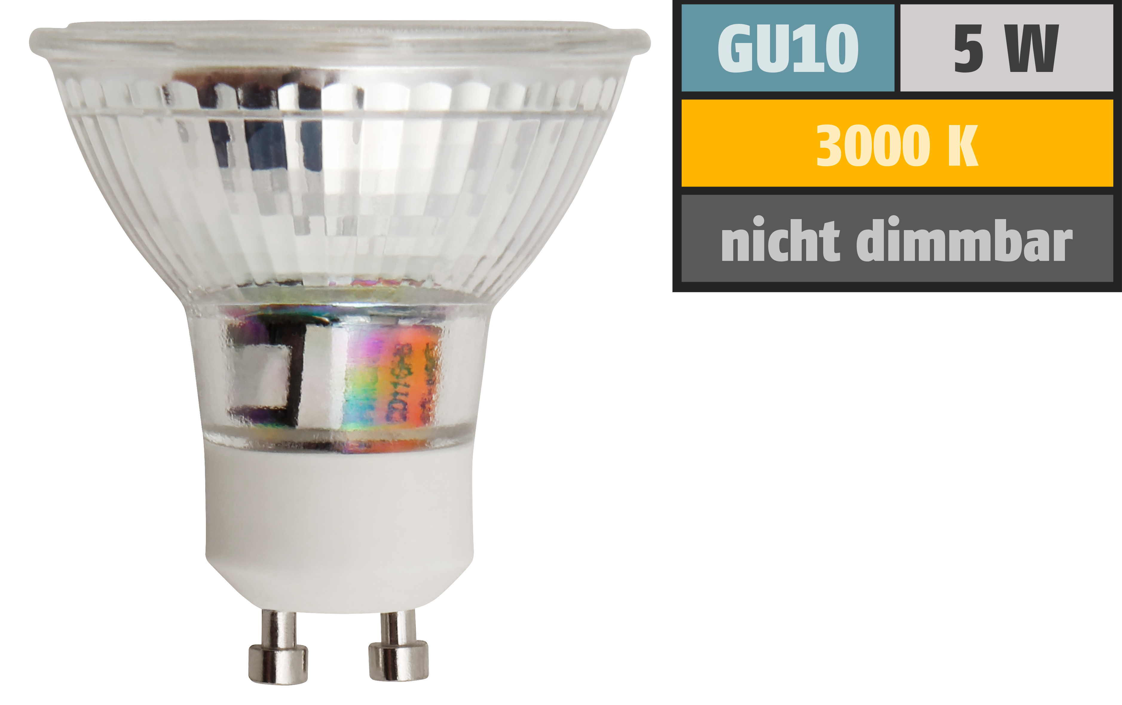 LED-Strahler McShine ''ET54'' GU10, 5W COB, 400lm, warmweiß