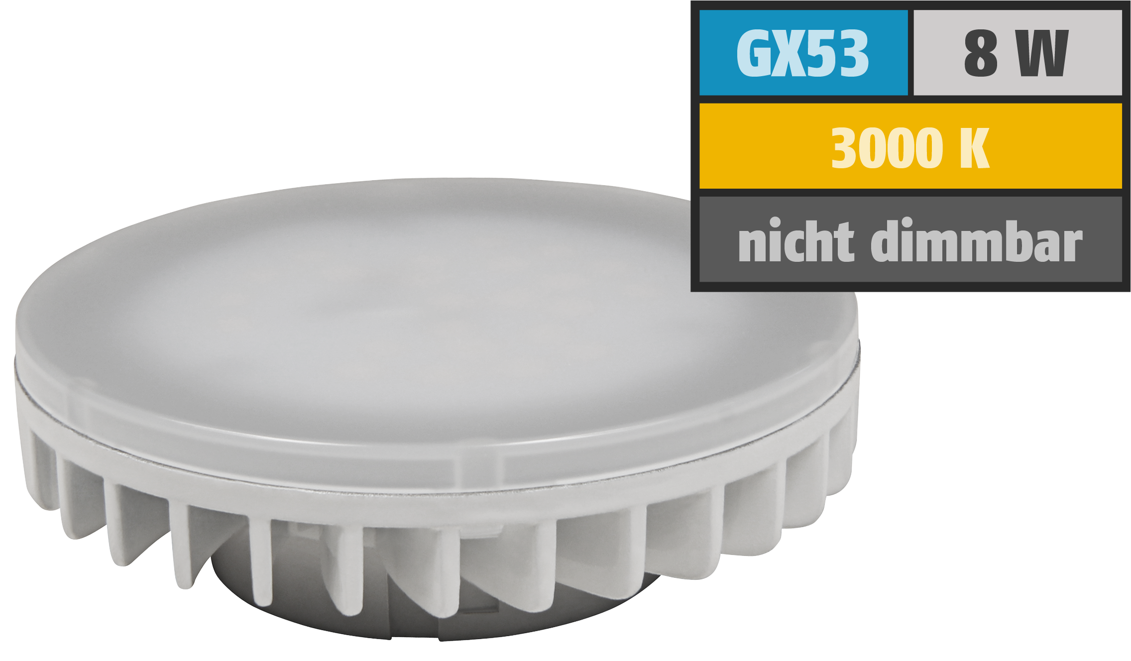 LED Strahler McShine ''LS  GX53 Ø75x25mm 120°