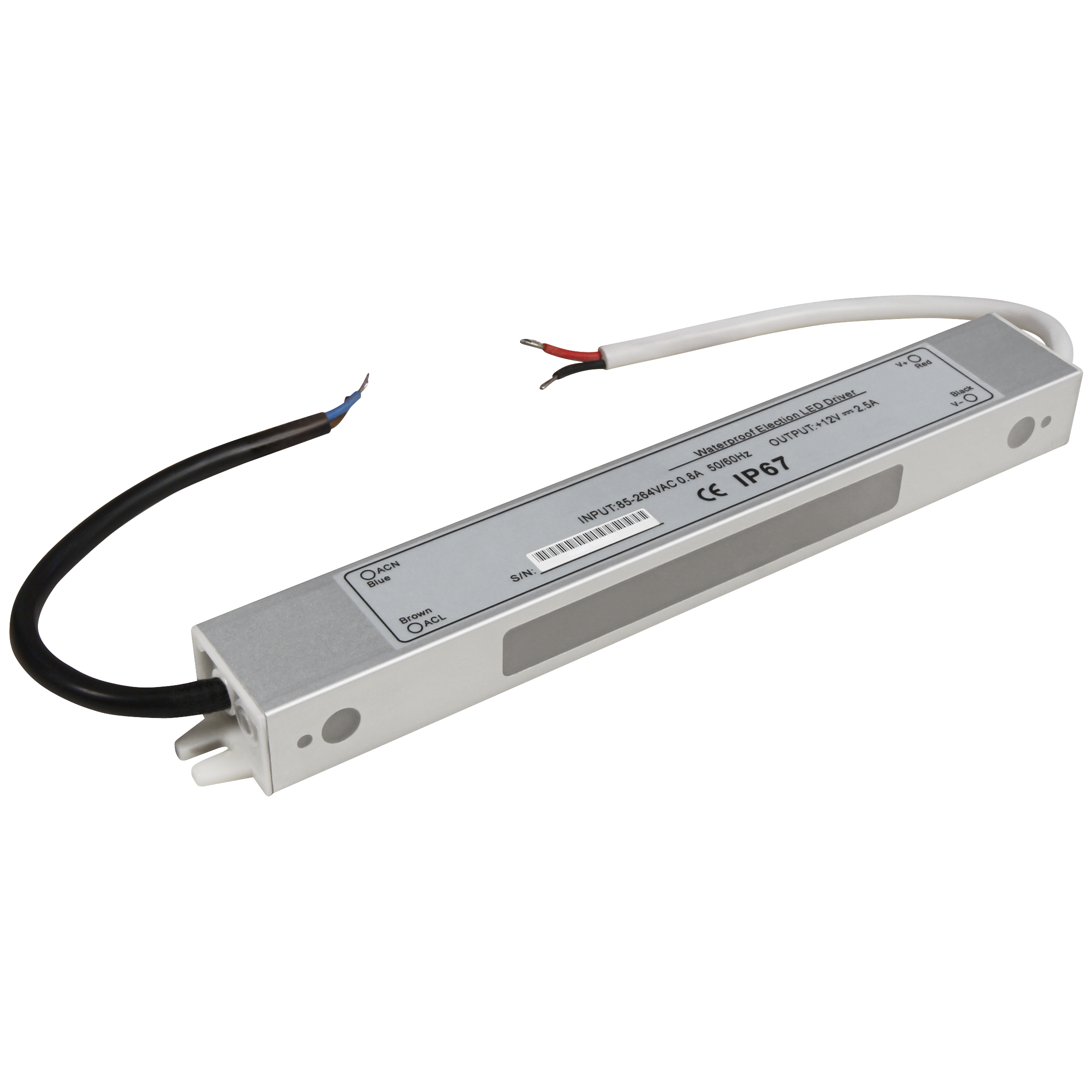 LED Trafo McShine  elektronisch IP67 1 Ein 85~264V Aus 12V wasserfest