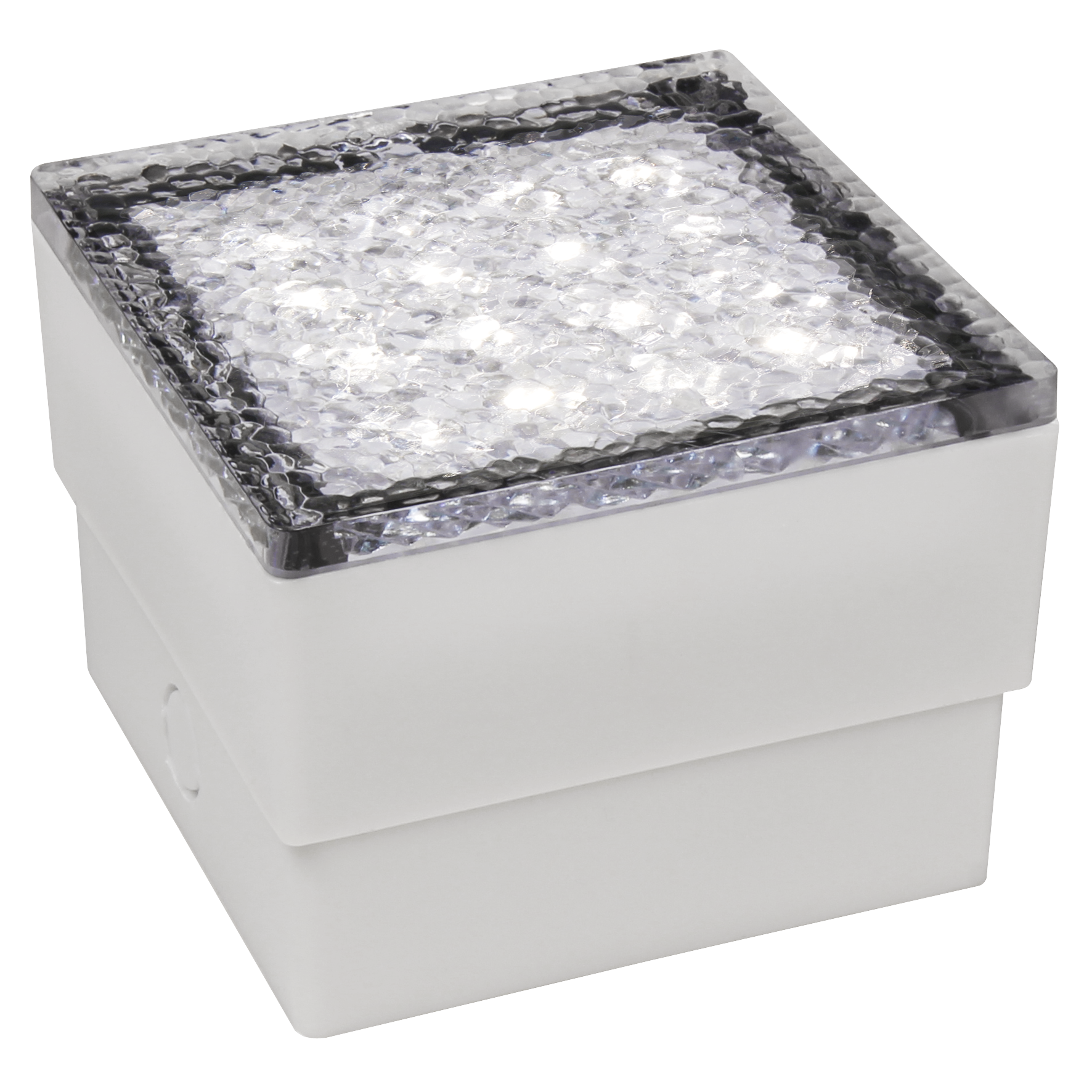 LED-Bodenleuchte McShine ''Pflasterstein'' 10x10x7cm, 80lm, IP65, warmweiß, 230V, 1.5W