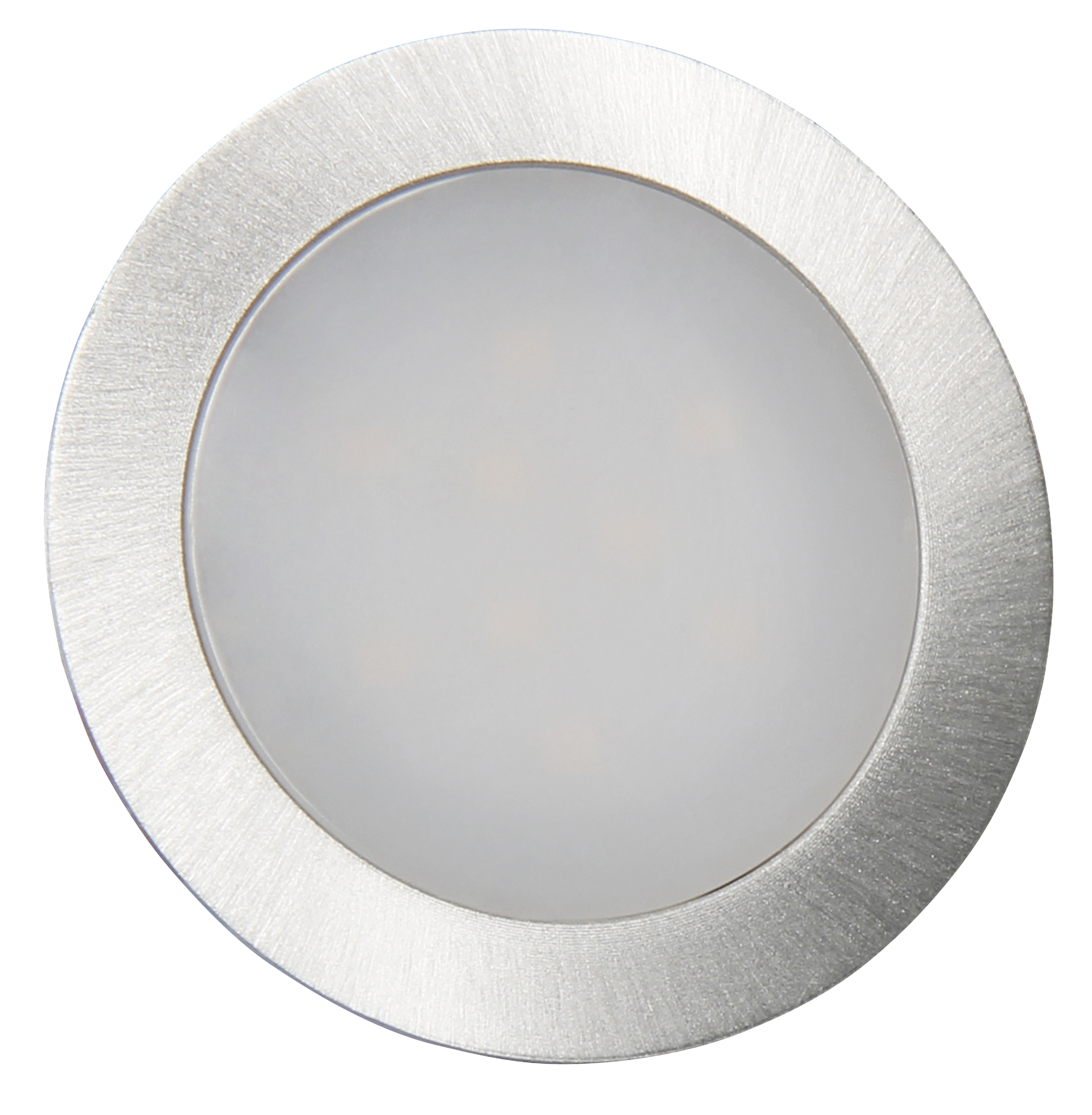 LED-Einbauleuchte McShine ''Fine'', 9 LEDs, warmweiß, 55mm-Ø, rund, Edelstahl, 60lm, 0.5W