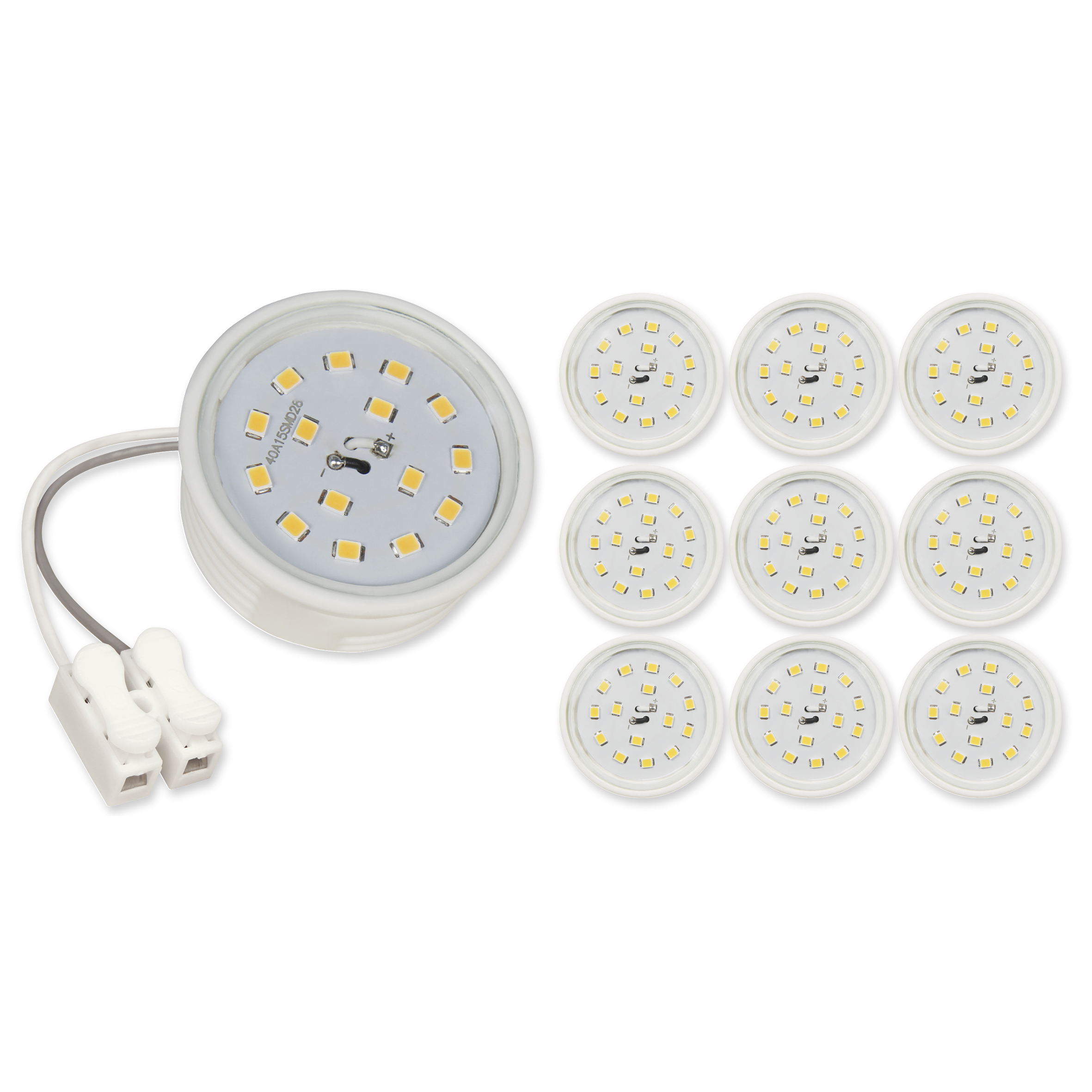 LED-Modul McShine, 5W, 400lm, 230V, 50x23mm, warmweiß, 3000K, 10er-Pack