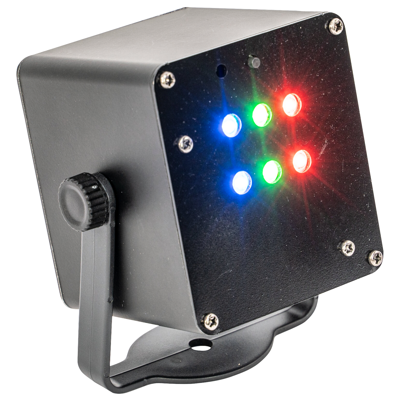 LED-Strobe-Effekt IBIZA ''TINYLED-RGB-STROBE'', akkubetrieben, 6x 1W RGB LED