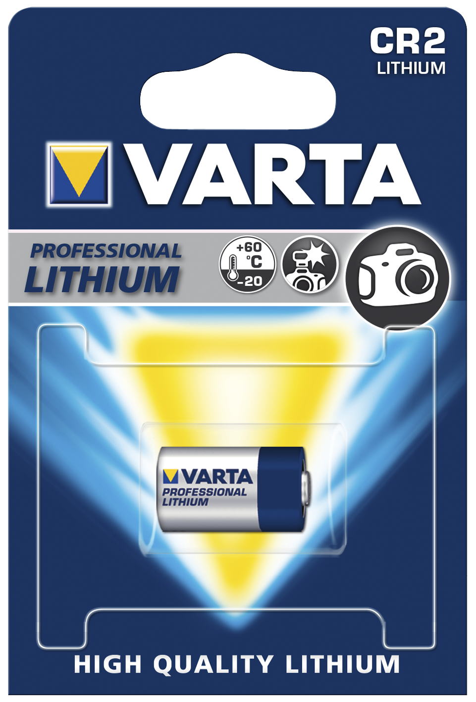 Lithium-Photobatterie VARTA CR 2, 1er-Blister