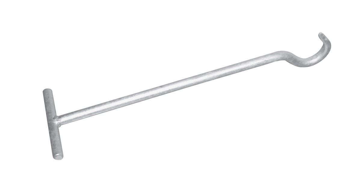 Deckelhaken/Aushebeschlüssel L=500mm VZ