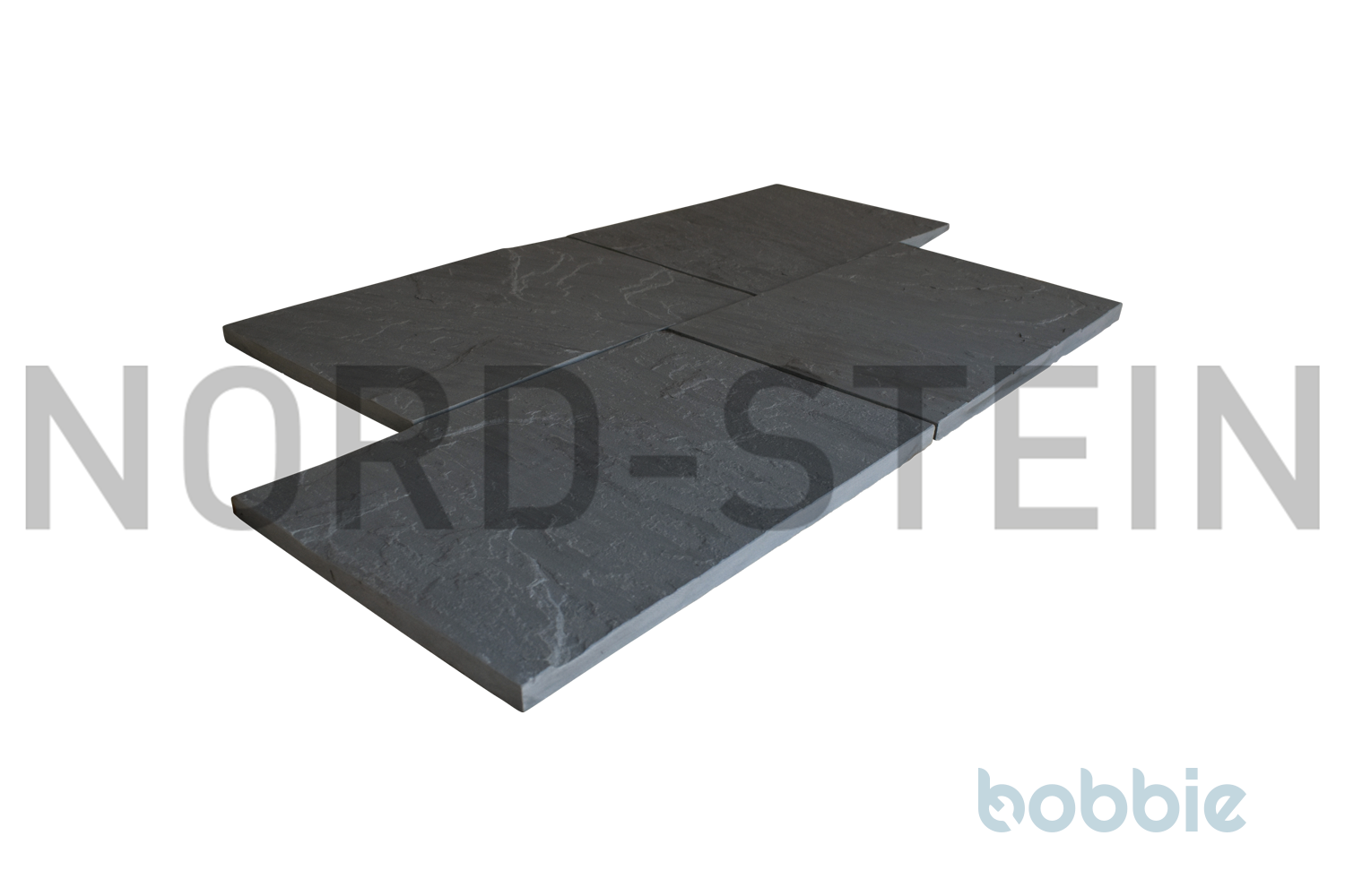 Sandstein-Bodenplatten, "Kandla-grey", gesägt, 60x40x2,4-2,6 cm