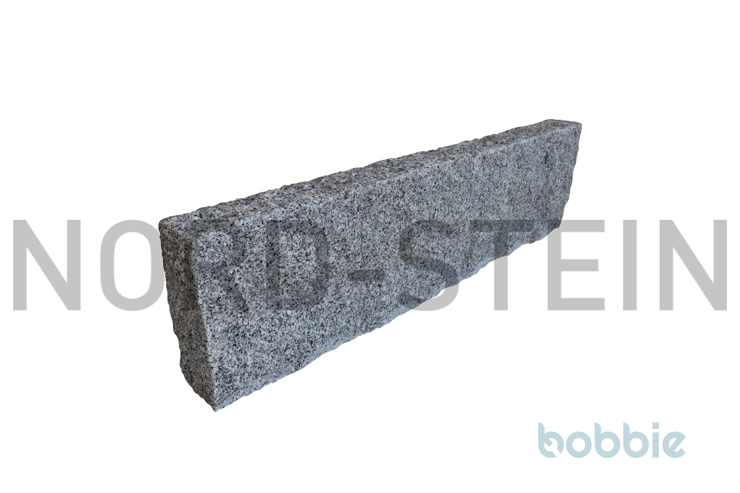 Granit-Rasenkanten, grau, 8x25x90-110 cm