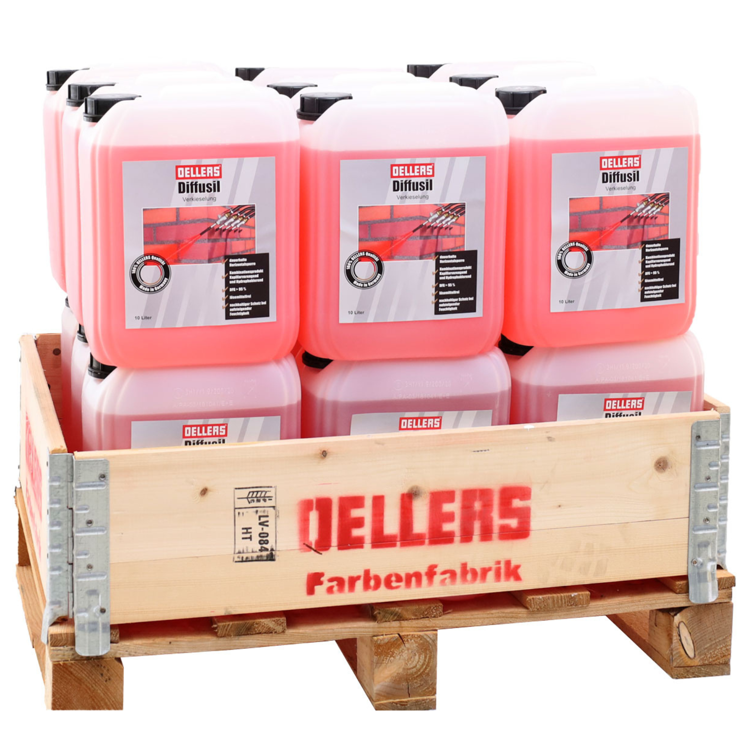 OELLERS Diffusil 14x10L + kleine Injektionspumpe + 250 Packer