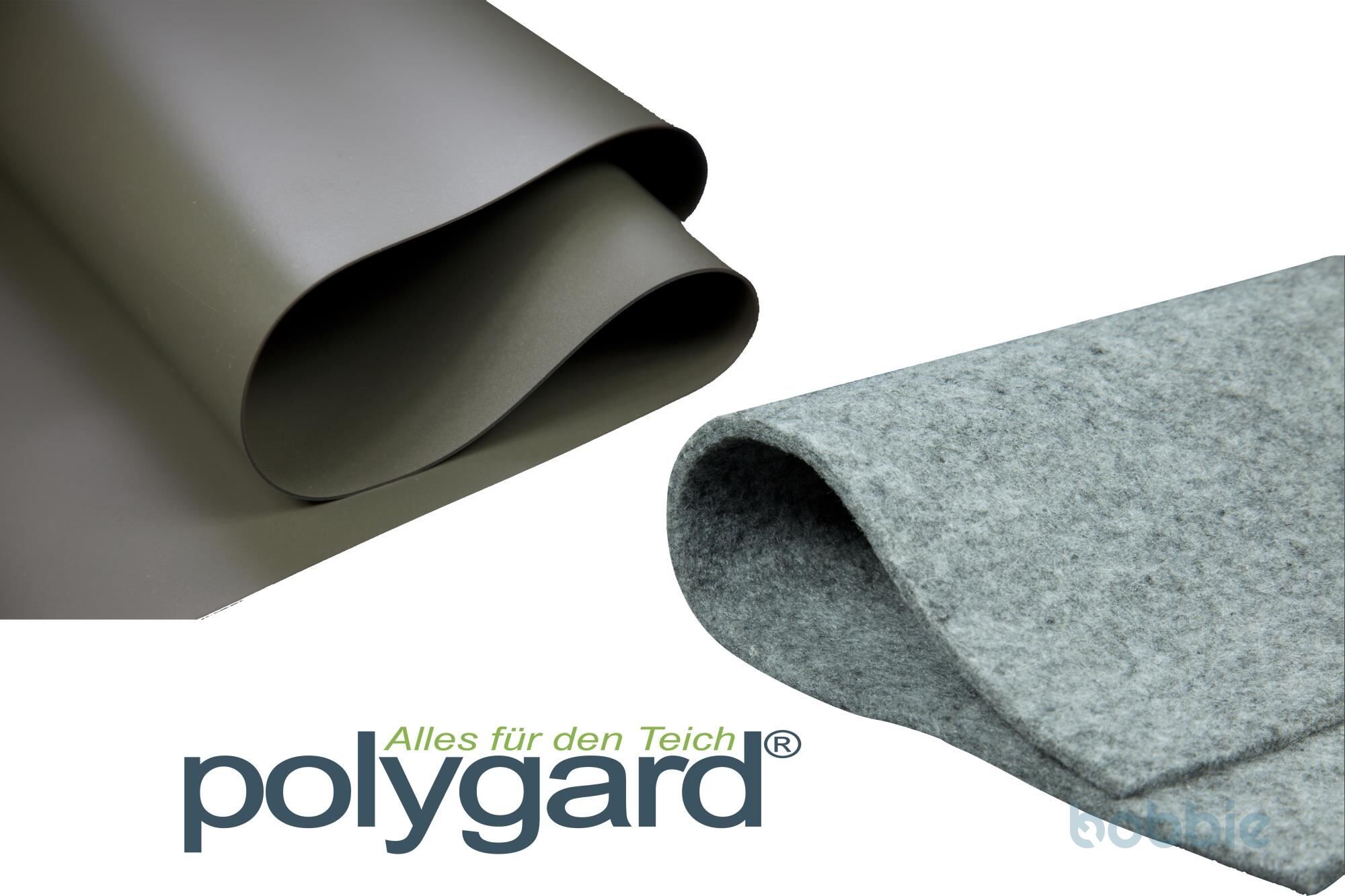 Polygard PVC Teichfolie 1,5mm oliv-grün inkl. Vlies 300g/m²