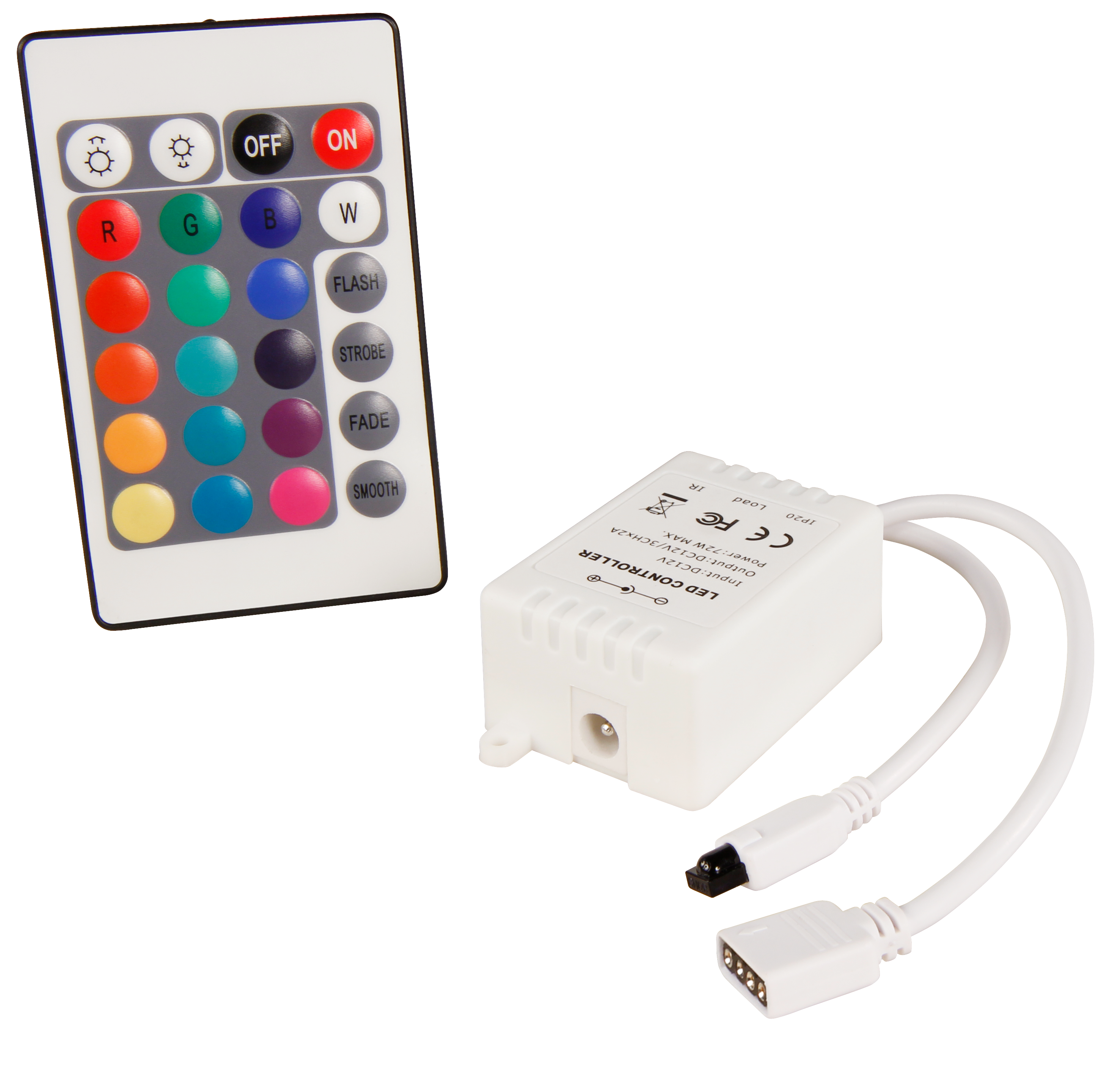 RGB-Controller McShine für LED-Stripes inkl. Fernbedienung