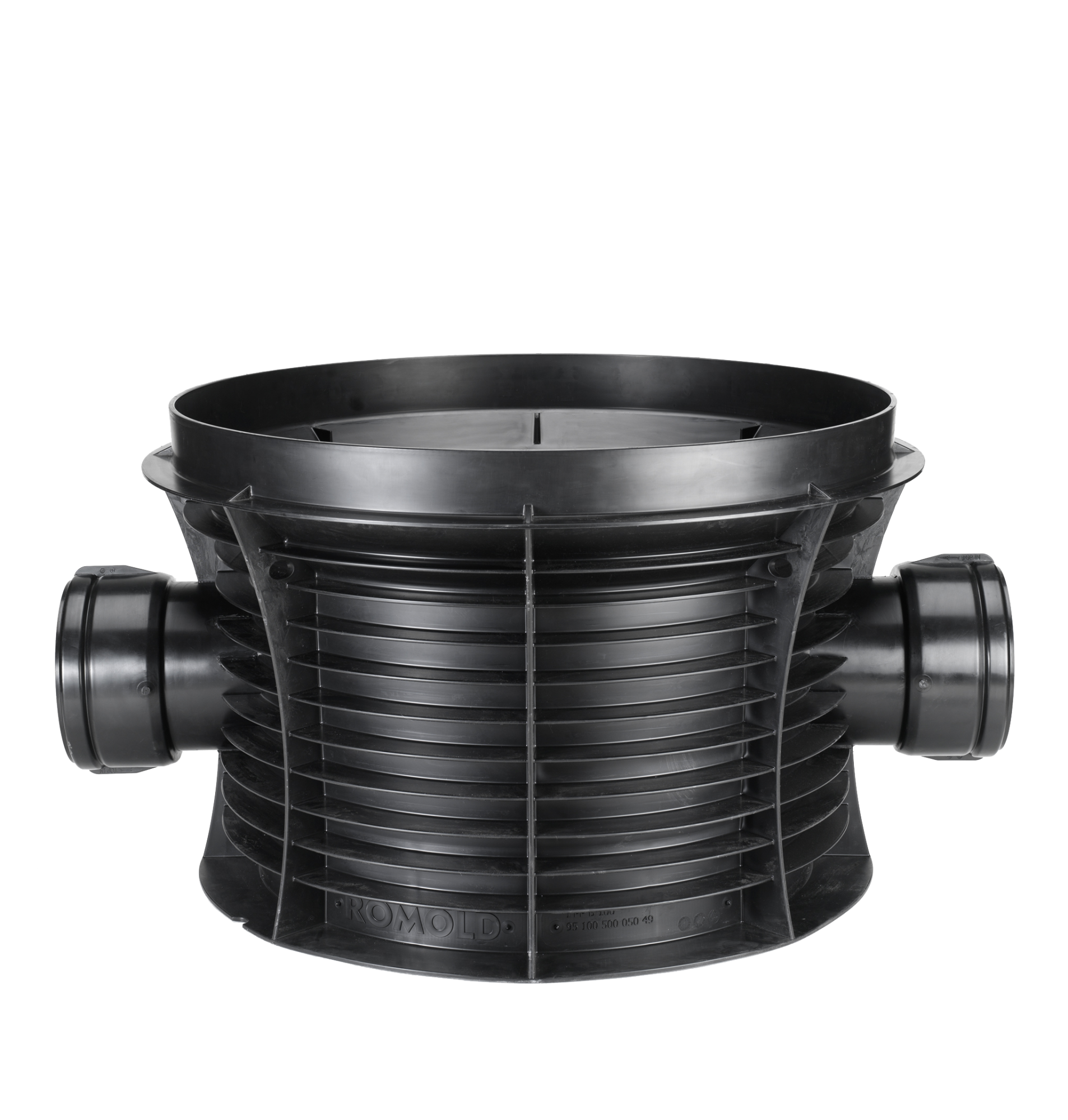ROMOLD PP-Einsteigschacht DN 1000, Gerinne DN/OD 160e Zuläufe bei 180 ...