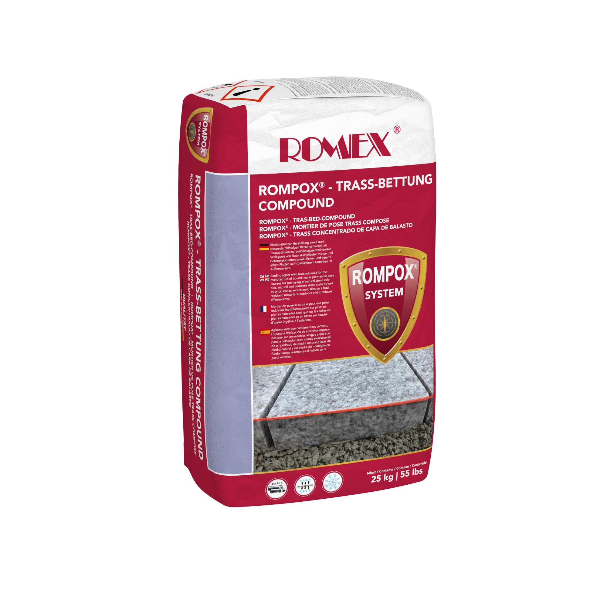 ROMPOX® - TRASS-BETTUNG-COMPOUND 25 Kg