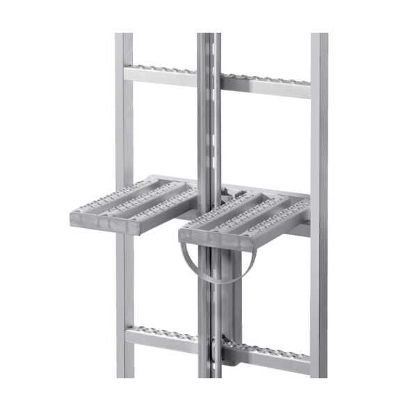 Klappbares Ruhepodest, zweiteilig // Aluminium für Leitersprosse