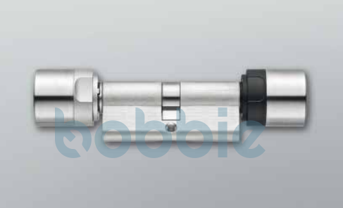 Digitaler Europrofil Doppelknaufzylinder MobileKey – FD, beidseitig freidrehend, Edelstahlknäufe, Größe: 30-30