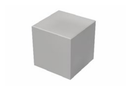 Sitzwürfel Sichtbeton grau glatt, 60 x 60 x 60 cm