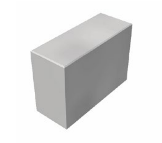 Sitzblock Sichtbeton grau glatt