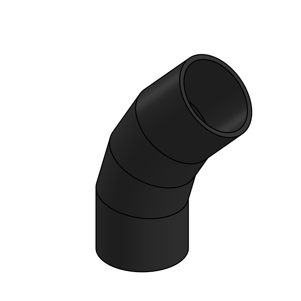 Segmentbogen 45°
