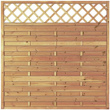 Maxi-Massiv-Ranki grün 180 x 180 cm Rahmen 45/45 mm Lamellen geriffelt & geschraubt