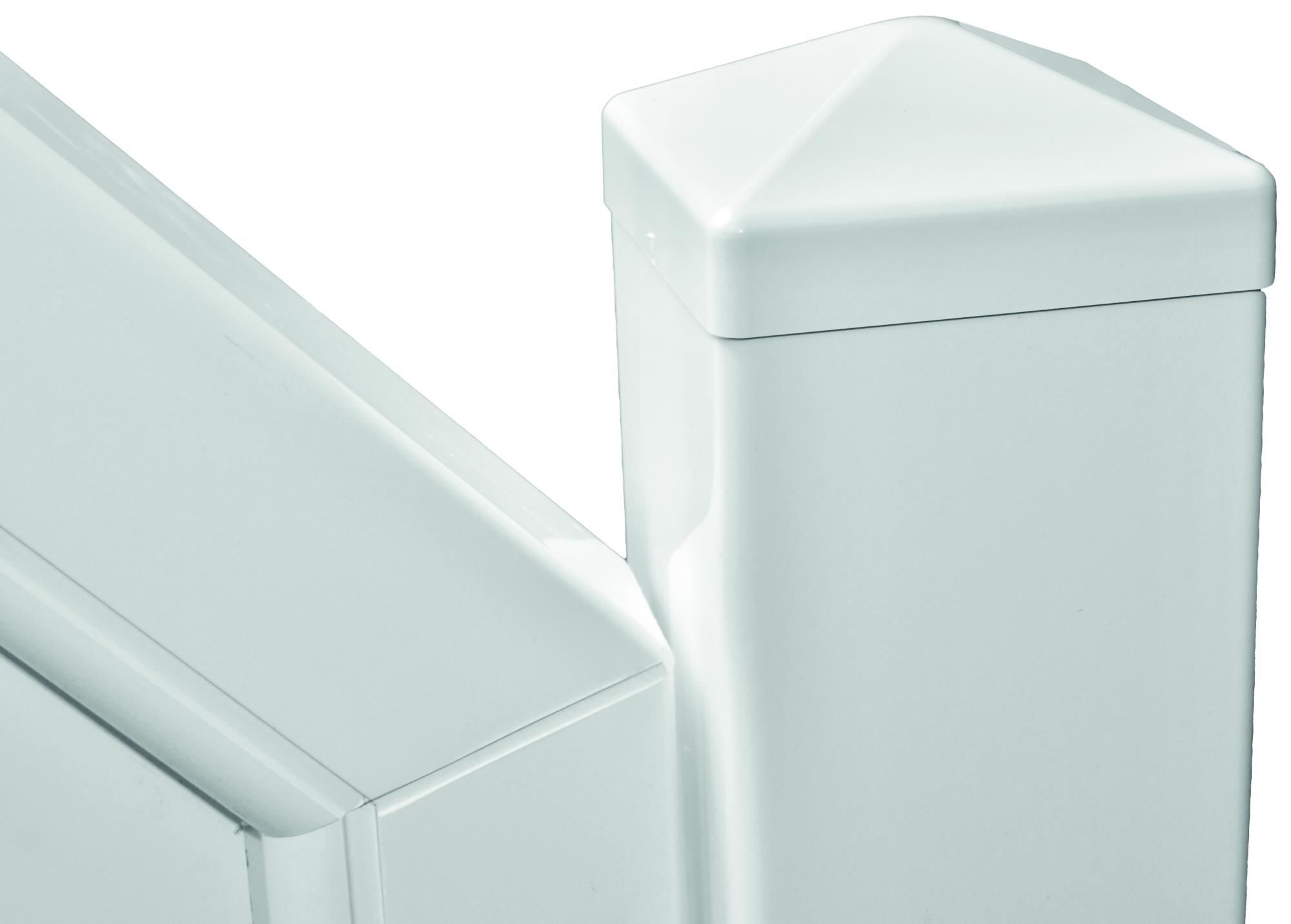 TRENDLINE-KS-Pfosten weiß 10 x 10 x 250 cm. inkl. Stahlkern
