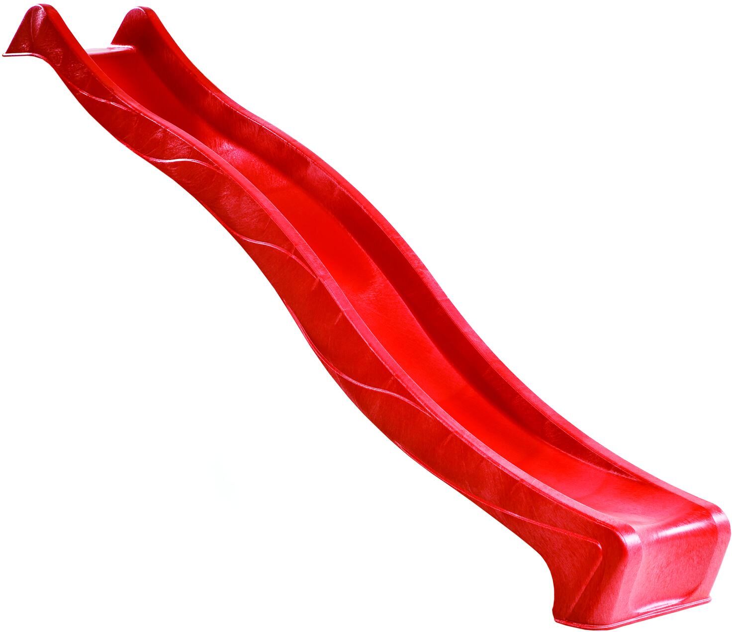 Wellenrutsche PE. rot  ca. 290 x 46 cm für Podesthöhe 150 cm