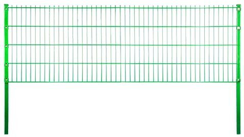 JUMBO Doppelstabmatte RAL 6005 grün 2500 x 630 mm. MW 200/50. Stäbe 8/6/8 mm fvz.