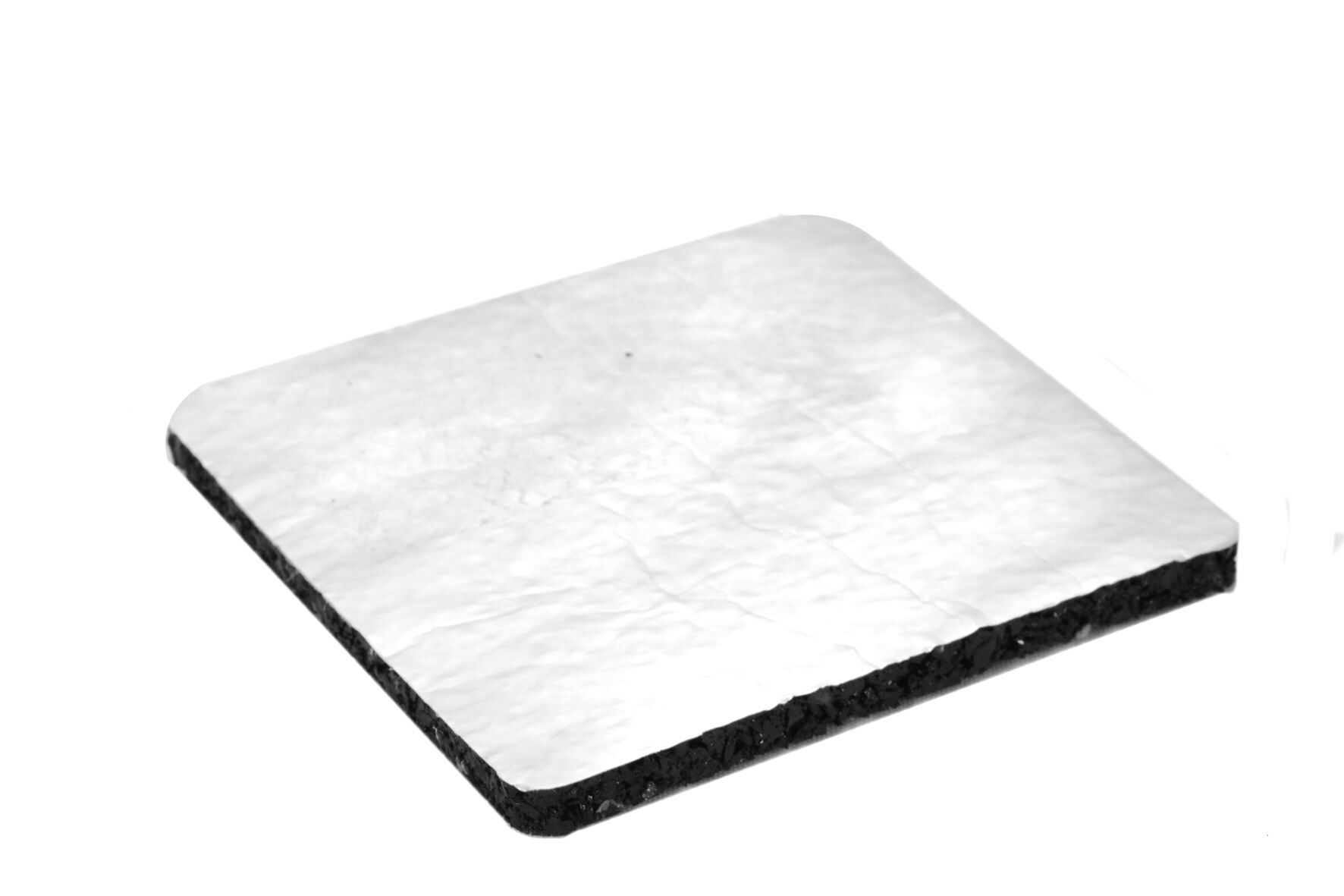 UKAL Gummigranulat-Pad Alukaschiert 200 x 200 x 5 mm