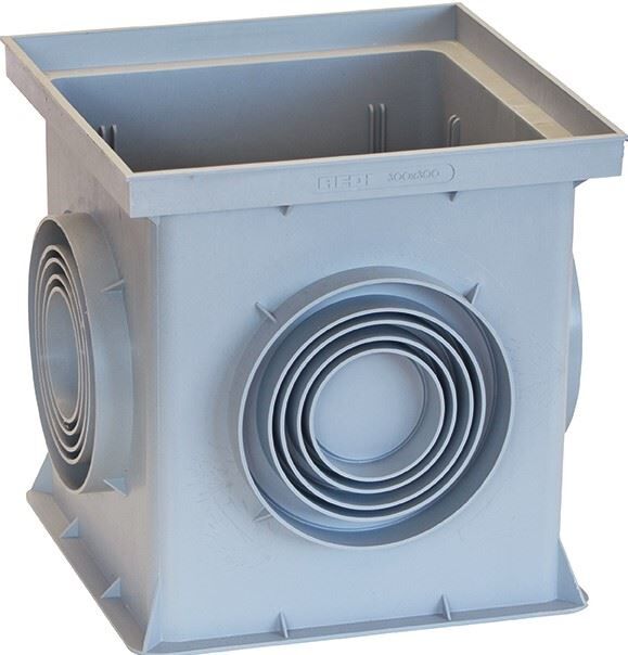 VOLFI Kontrollschacht Kunststoff begehbar,stapelba DP-FS3 300/300/300
