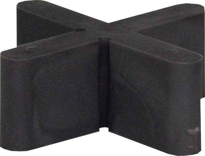 VOLFI Flex-Fugenkreuz Kunststoff gummiert FKA-GK  8/19(100) grau, elastisch