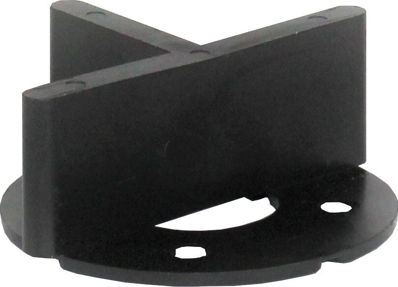 VOLFI Fugen T-Stück Kunststoff mit Bodenplatte FK-BT, 4x22 mm Fuge, ⌀50 mm (100 Stk.)