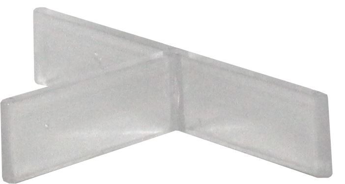 VOLFI Fugen T-Stück Kunststoff FK-T, 2x10 mm Fuge, Transparent (100 Stk.)