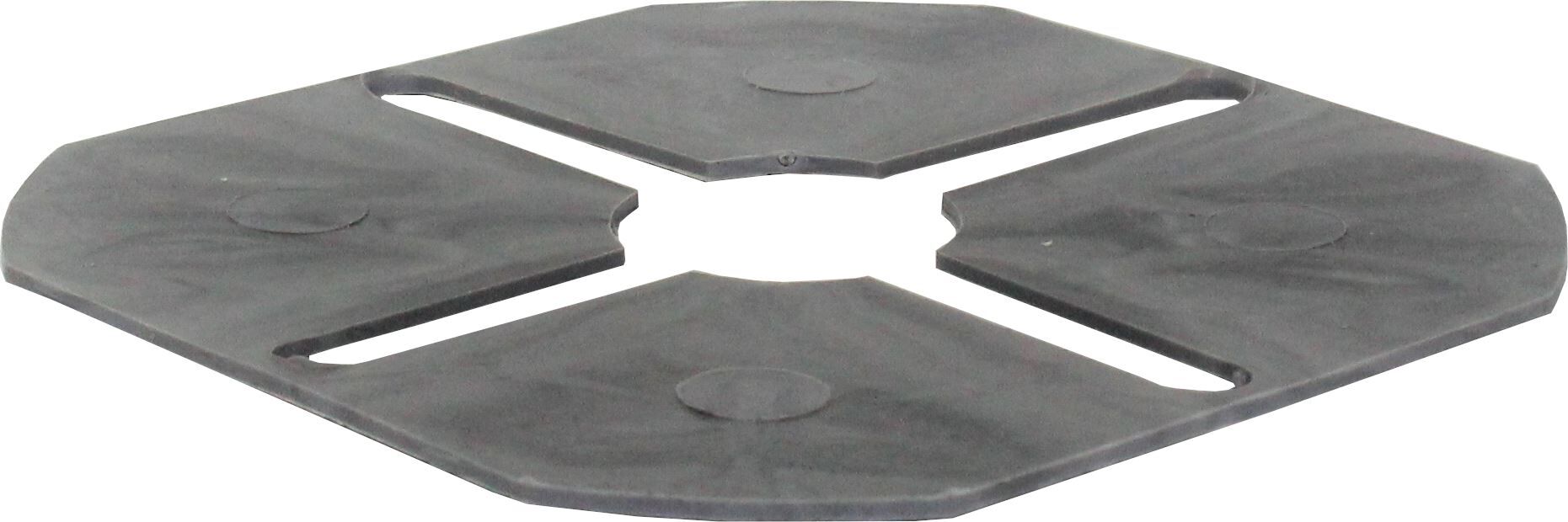 VOLFI Ausgleichscheibe gummiert GK-UA, 1 mm Höhe, ⌀95 mm, Grau (100 Stk.)
