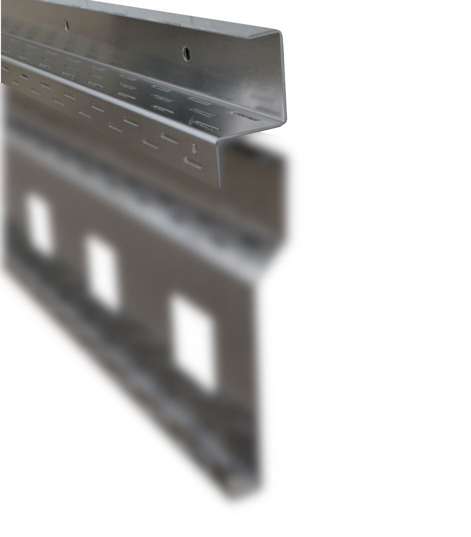 VOLFI-Platten-Halteprofil Alu für 20 mm Platten, PHP-O20, 2 m, 2 mm Stärke
