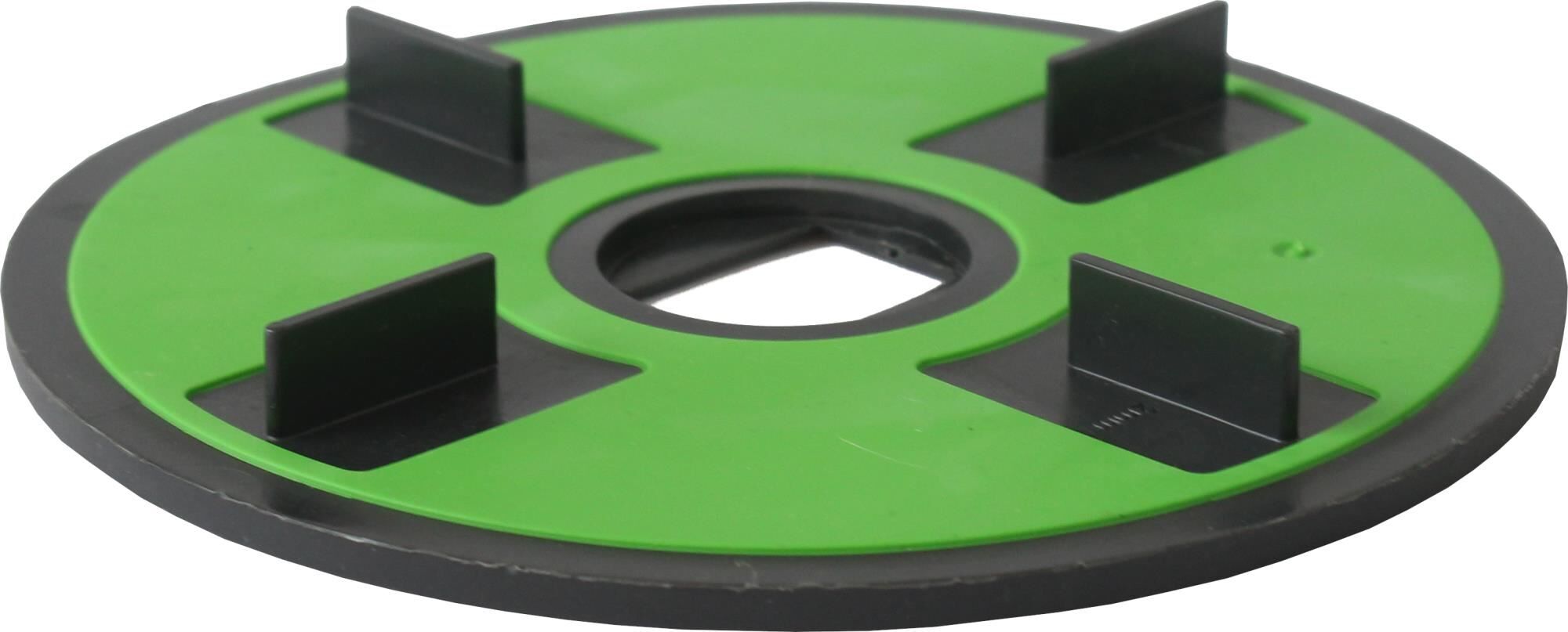 VOLFI Auflageplatte Softgummi TLV-P, 2x10 mm Fuge, ⌀140 mm, 4 Stege (20 Stk.)