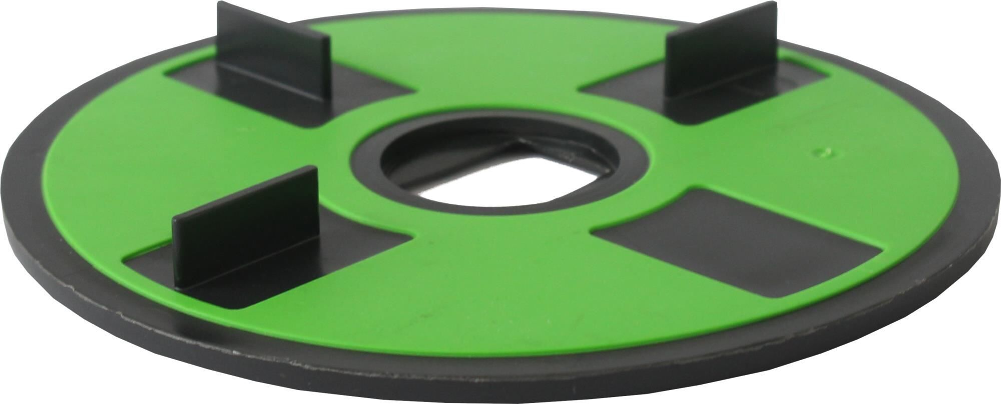 VOLFI Auflageplatte Softgummi TLV-PT, 3x10 mm Fuge, ⌀140 mm, 3 Stege (20 Stk.)