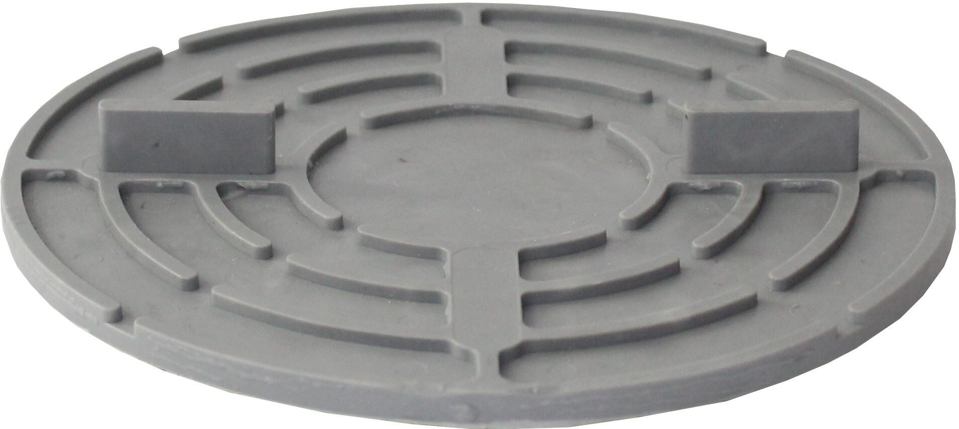 VOLFI-Platte gummierter Kunststoff VP-GKUI, 5 mm Höhe, 4x10 mm Fuge, ⌀140 mm, 2 Stege (20 Stk.)