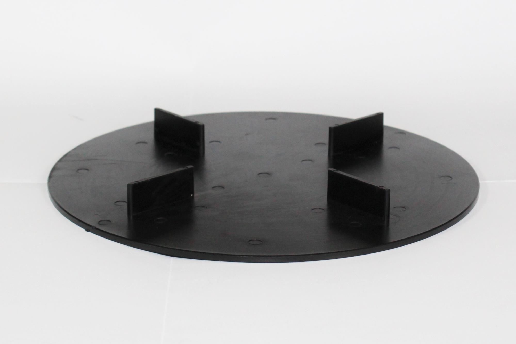 VOLFI-Scheibe f.Splitt-+Kiesbett Kunstst., VS-U 2x10-2/140 4Stege, 2mm