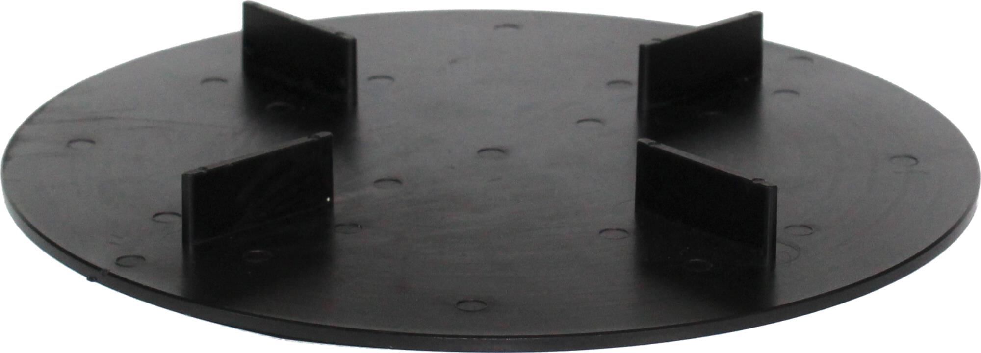 VOLFI-Scheibe f.Splitt-+Kiesbett Kunstst. VS-U 2x10-2/140(360) 4Stege, 2mm