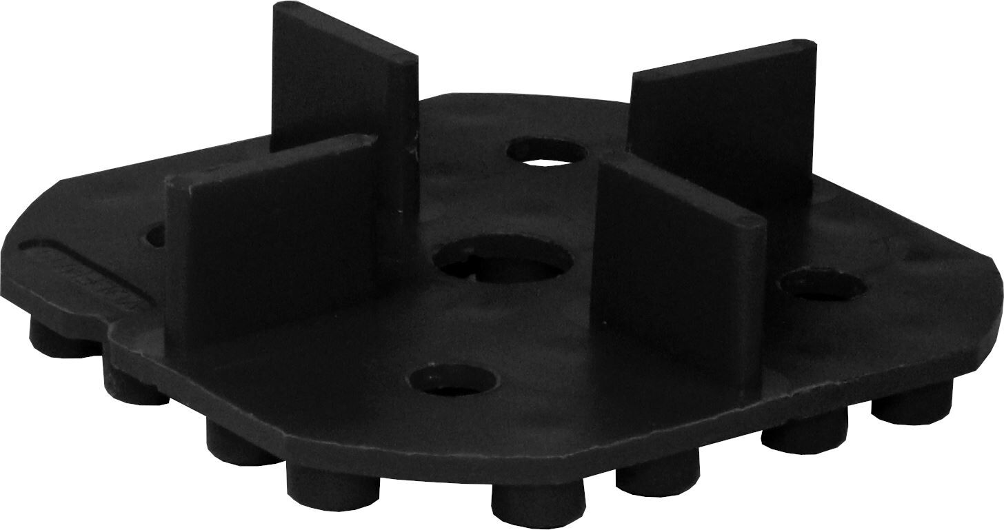 VOLFILAGER Kunststoff, 4 Stege WK-U, 10 mm Aufbauhöhe, 19 mm Fugenhöhe, ⌀95 mm